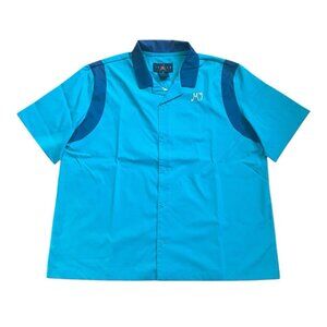 Nike Air Jordan Shirt Women’s Flight Club Button Up Aquatone Size XL DZ3340-483